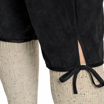 Pantalon en cuir noir long pour l'Oktoberfest