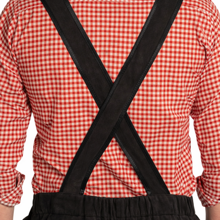 Pantalon en cuir noir long pour l'Oktoberfest