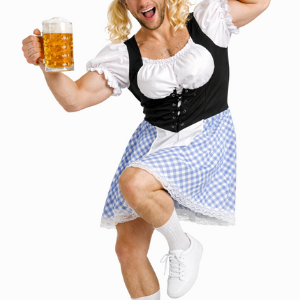 Robe dirndl bleue pour l'Oktoberfest (hommes)