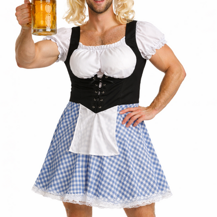 Robe dirndl bleue pour l'Oktoberfest (hommes)
