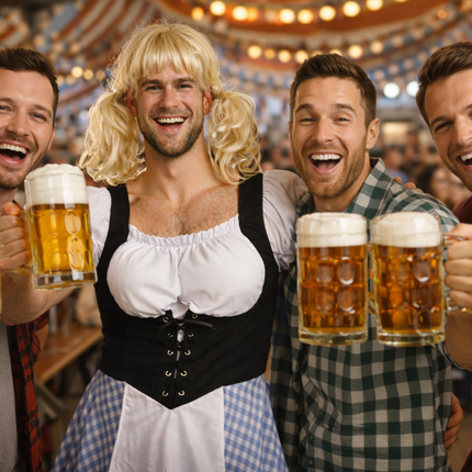 Robe dirndl bleue pour l'Oktoberfest (hommes)