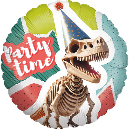 Ballon à l'hélium « Dinosaure » coloré « Lets Party » vide, 45 cm