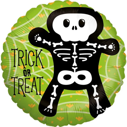 Ballon à l'hélium d'Halloween « Trick or Treat » vide, 45 cm