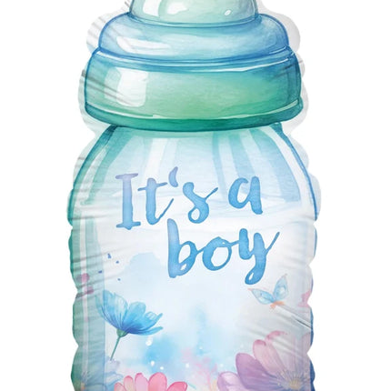 Ballon bleu à l'hélium « It's a Boy » (vide) 78 cm