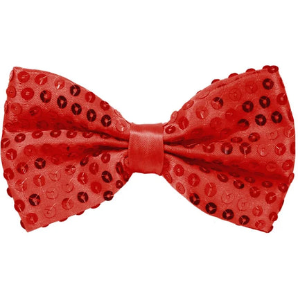 Noeud rouge pailleté