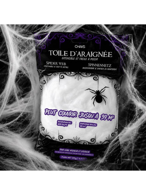 Toile d'araignée blanche 125 g