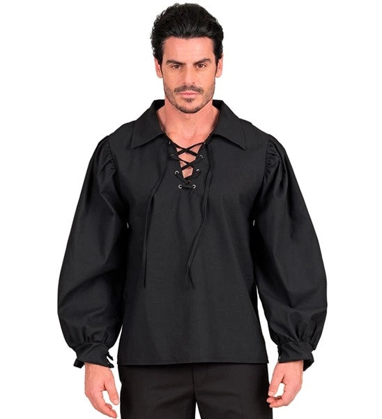 T-shirt historique pour homme, noir