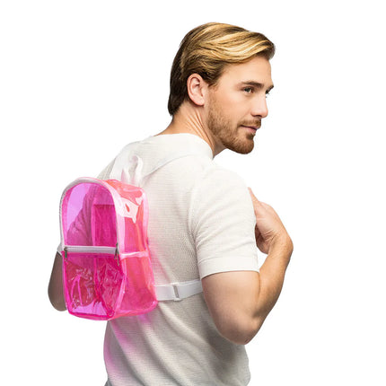 Sac à dos Clarity rose fluo (28 x 23 x 10 cm)
