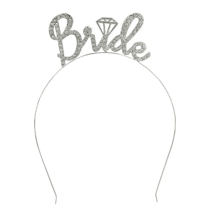 Diadème en métal « Bride » avec diamant