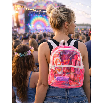 Sac à dos Clarity rose fluo (28 x 23 x 10 cm)