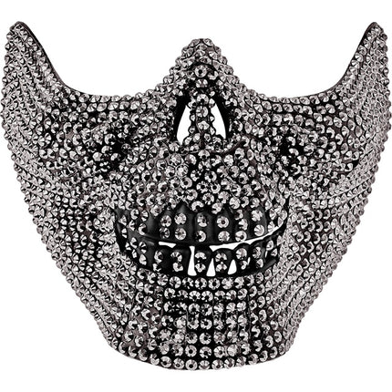 MASQUE TÊTE DE MORT STRASS