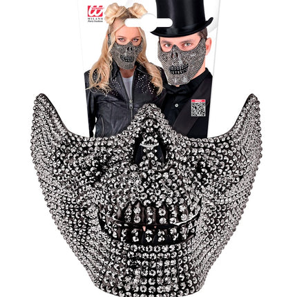 MASQUE TÊTE DE MORT STRASS