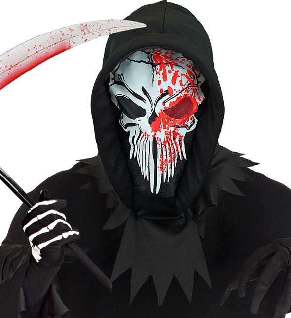 MASQUE À CAPUCHE FAUCHEUSE SANGLANTE