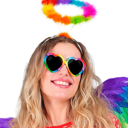 BANDEAU HALO ANGE ARC-EN-CIEL