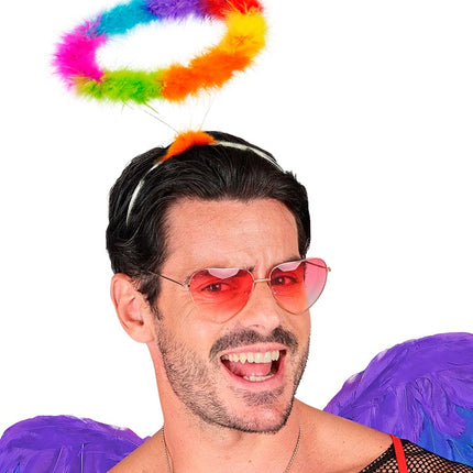 BANDEAU HALO ANGE ARC-EN-CIEL