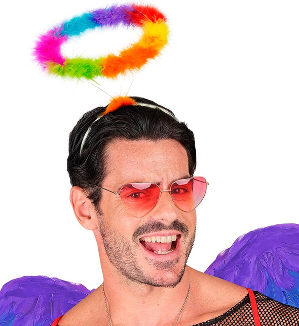 BANDEAU HALO ANGE ARC-EN-CIEL