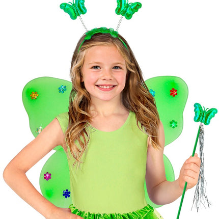 ENSEMBLE DE PAPILLONS VERT
