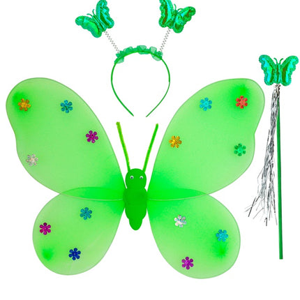 ENSEMBLE DE PAPILLONS VERT