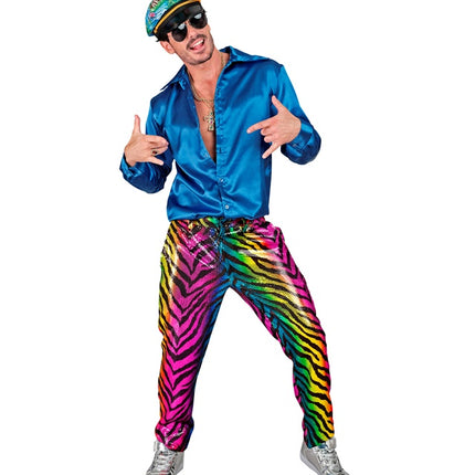 PAILLETS BROEK REGENBOOG TIGER Adulte