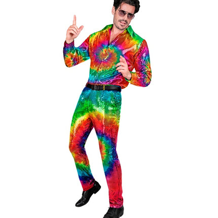 PANTALON À PAILLETTES TYE DIE