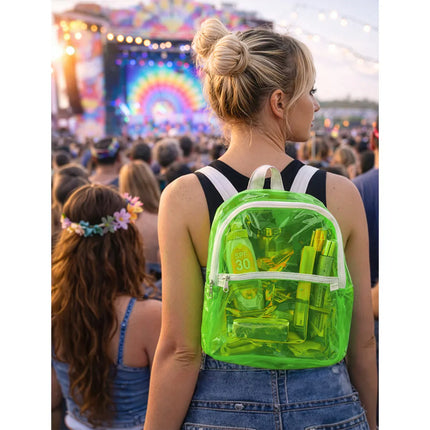 Sac à dos Clarity vert fluo (28 x 23 x 10 cm)