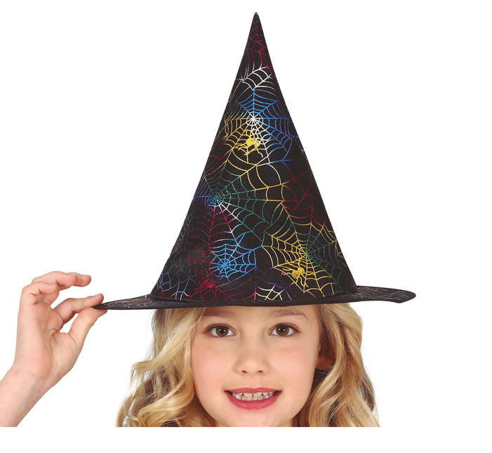 Chapeau de sorcière Halloween Araignées Enfant
