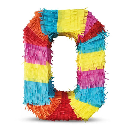 Pinata « 0 ans », colorée, 45 cm