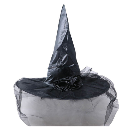 Chapeau de sorcière d'Halloween Fleur