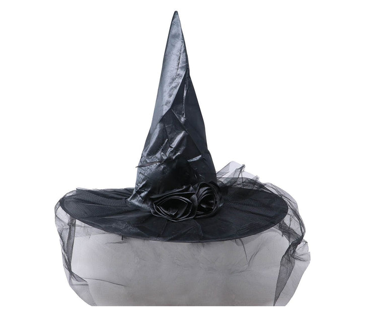 Chapeau de sorcière d'Halloween Fleur