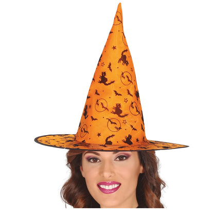 Chapeau de sorcière d'Halloween Orange