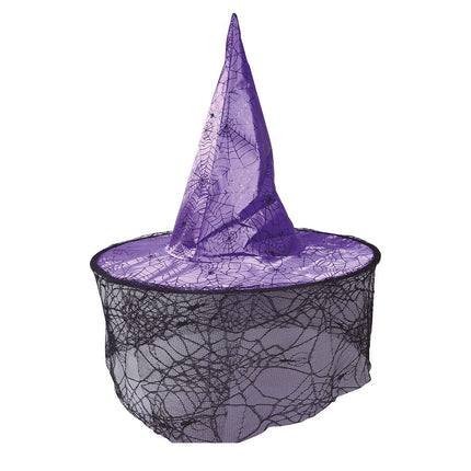 Chapeau de sorcière d'Halloween Voile lilas