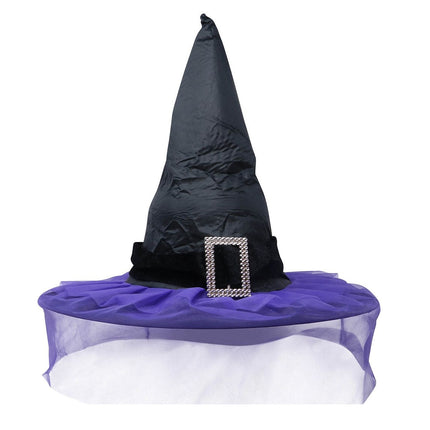 Chapeau de sorcière d'Halloween Voile violet