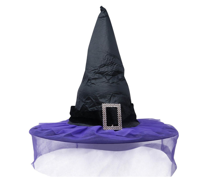Chapeau de sorcière d'Halloween Voile violet
