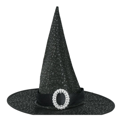 Chapeau de sorcière noire d'Halloween
