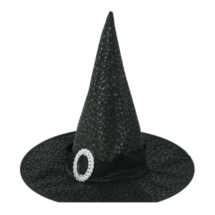 Chapeau de sorcière noire d'Halloween
