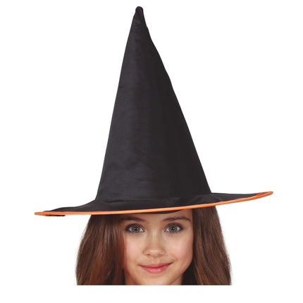 Chapeau de sorcière d'Halloween Enfant Orange