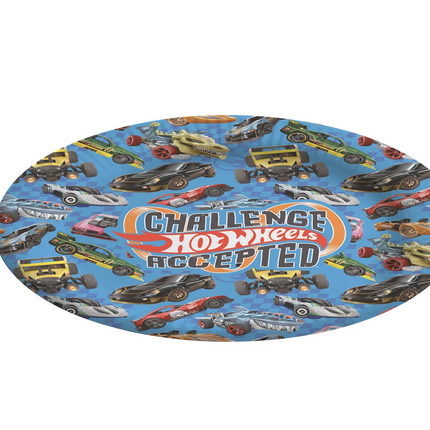 Assiettes Hot Wheels 23 cm, lot de 8