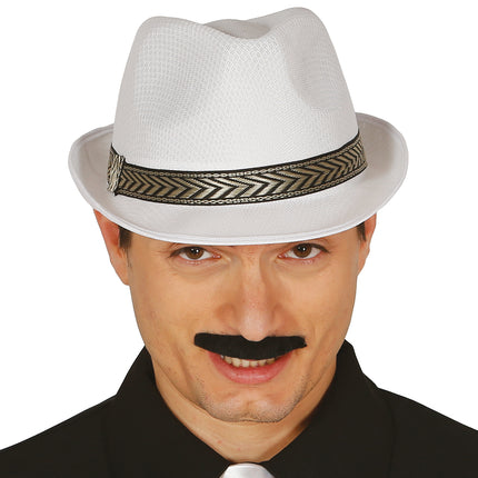 Chapeau de gangster blanc