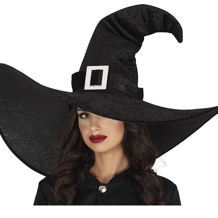 Chapeau noir sorcière grand