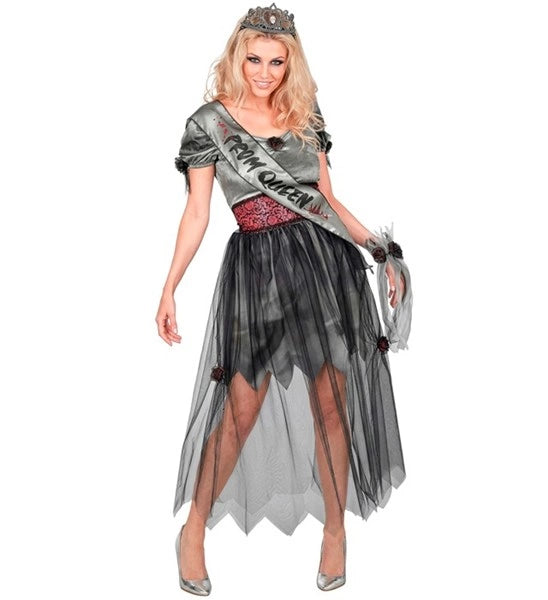 Costume de reine de bal zombie