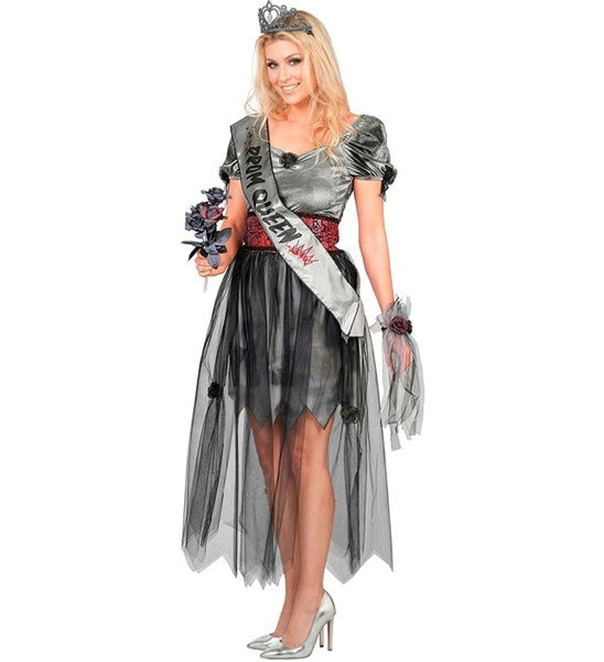 Costume de reine de bal zombie