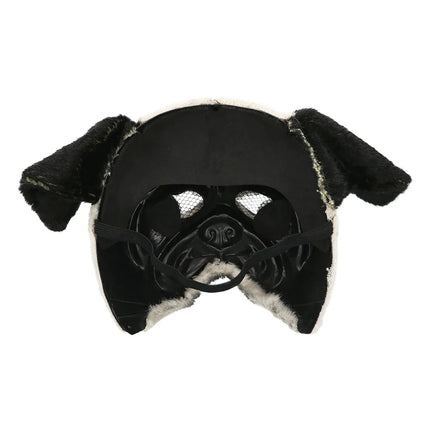 Zwart Witte Masker Mops Hond