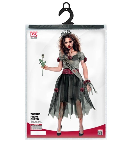 Costume de reine de bal zombie