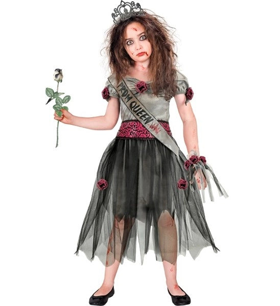 Costume de reine de bal zombie pour enfant