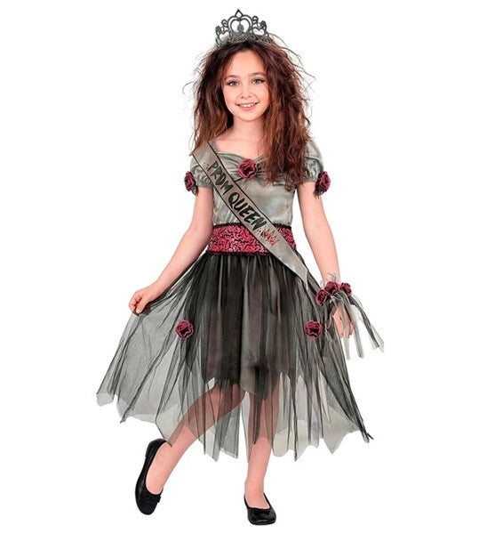 Costume de reine de bal zombie pour enfant