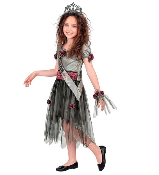 Costume de reine de bal zombie pour enfant