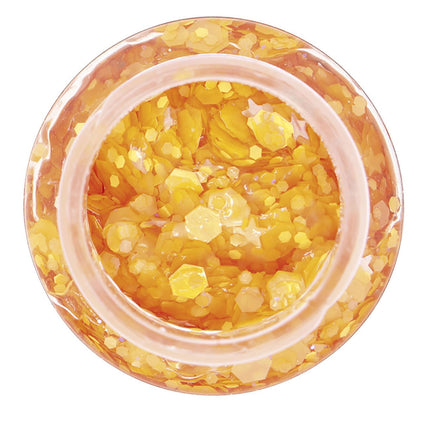 Gel pailleté orange 20g