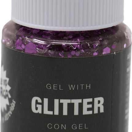 Gel pailleté violet 20g