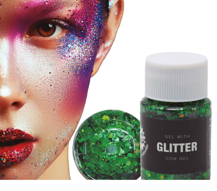 Gel pailleté vert foncé 20g