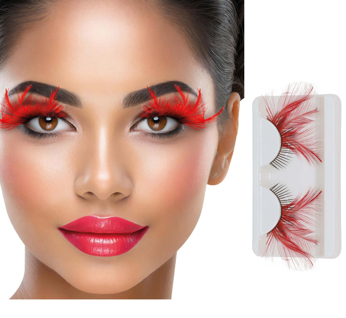 Colle rouge pour cils d'Halloween
